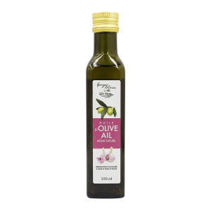Huile d'olive à l'ail bouteille 250ml  carton 6 bouteilles