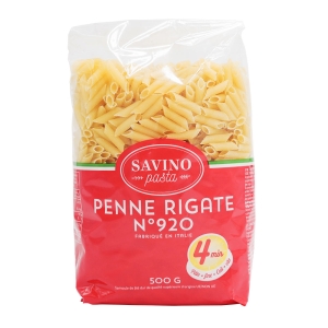 Pâtes Penne Rigate n°920 Express 500g Savino Pasta  carton de 10 x 500 gr