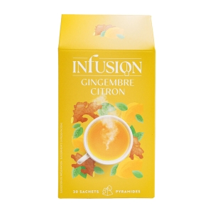 Infusion citron gingembre boîte 20 sachets  CT 20 BOITES