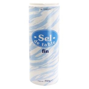 Sel fin pot de 750g La Tablée  CTN DE 12 BTE