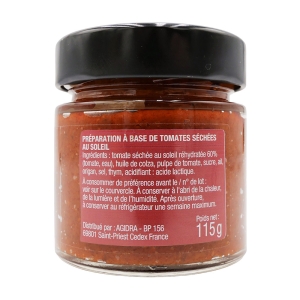 Confit de tomate séchées pot 115g Apéro &amp  Co CTN DE 12 BOC