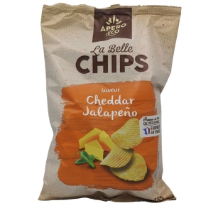 Chips cheddar jalapeño sachet 120g La Belle Chips  CTN DE 20 SCH