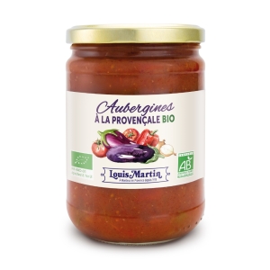 Aubergines cuisinées BIO bocal 520g  CTN DE 12 BOC