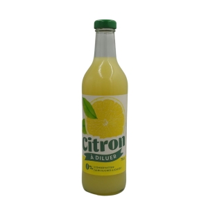 Concentré à diluer citron bouteille 75cl  Carton de 6 bouteilles