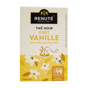 Thé noir vanille 20 pyramides Renuté  CT 20 BOITES