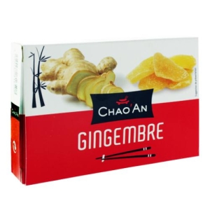 Gingembre déshydraté cristallisé boîte125g Chao'an  Carton de 48 x 125gr 