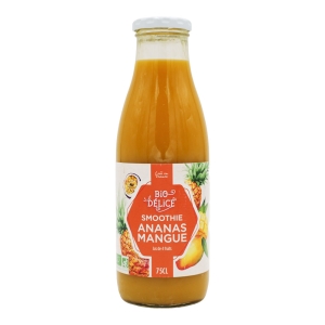 Smoothie ananas mangue BIO bouteille 75cl  carton de 6 bouteilles