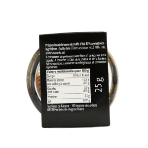 Brisures de truffe d'été avec jus pot 25g  CTN DE 12 POTS