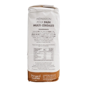 Farine multi-céréales paquet 1kg Perigord farine  CT DE 10 PQT