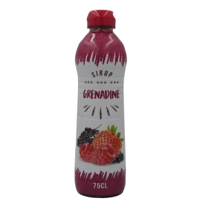 Sirop saveur grenadine bouteille 75cl  carton de 6 bouteilles