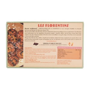 Florentins au chocolat noir orange paquet 100g  CT DE 12 PQT 