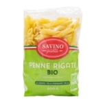 Pâtes penne Rigate N°31 BIO pqt 500g Savino Pasta  ctn de 10x500gr