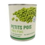 Petits pois très fins boîte 560g PNE<br>