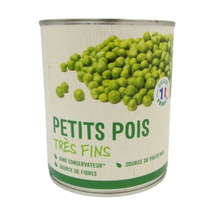 Petits pois très fins boîte 560g PNE  BOITE X 12