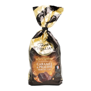 Papillotes caramel et praliné paquet 340g  CT DE 30 PQT
