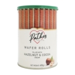 Gaufrettes roulées noisette &<br> cacao boîte 400g