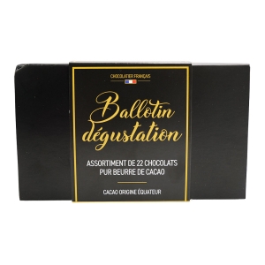 Ballotin de chocolats boîte 215g  CT DE 24 BTE