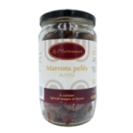 Marrons entiers pelés au feu bocal 420g<br>
