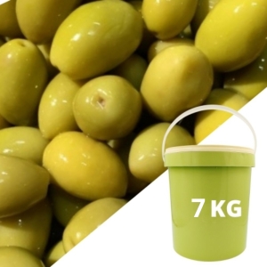Olives vertes picholine Maroc   SEAU DE 7KG