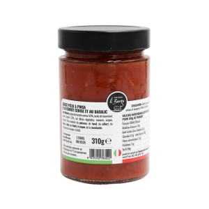 Sauce pizza & pinsa tomate cerise basilic pot 310g  CT DE 12 BOC