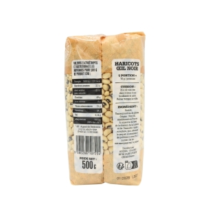 Haricot oeil noir paquet 500g PAV IDS  CT de 10 pqt 500 gr