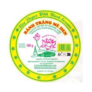 Feuilles de riz au sésame noir sachet 400g  CT DE 50