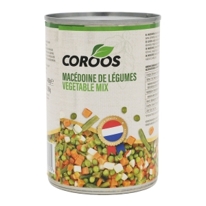 Macédoine de légumes boîte 265g PNE  CT DE 12 BTE