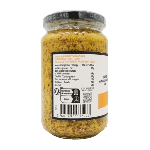 Moutarde à l'ancienne pot 350g Reine de Dijon  ctn de 12x350gr