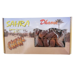Datte branchée Tunisie Sahra boîte 1Kg  Carton de 12 x 1kg