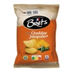 Chips cheddar jalapeno paquet 125g Brets<br>