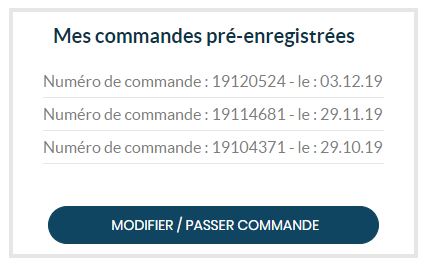 Comment pré-enregistrer vos commandes et consulter vos commandes  pré-enregistrées ? - FAQ - Agidra